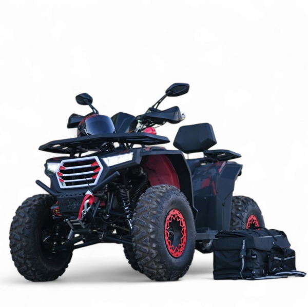 atv intruder 200cc, r/n/d, лебедка, теглич, ловджийски сак, подгрев на ръкохватките, red camouflage