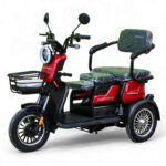 Електрическа триколка max motors x1 1500w, 48v, led, крачна спирачка, аларма, 2+1 места