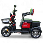Електрическа триколка max motors x1 1500w, 48v, led, крачна спирачка, аларма, 2+1 места