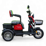 Електрическа триколка max motors x1 1500w, 48v, led, крачна спирачка, аларма, 2+1 места