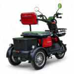Електрическа триколка max motors x1 1500w, 48v, led, крачна спирачка, аларма, 2+1 места