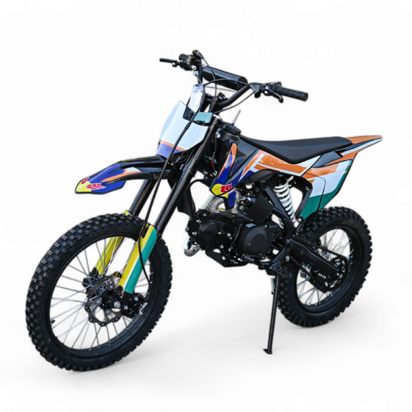 kросов мотор 125 кубика, четиритактов, 19" предна гума, 85км/ч, 7kw, ip54, оранжев