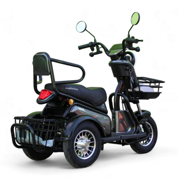 Двуместна електрическа триколка max motors pudding 1800w, ce сертификат