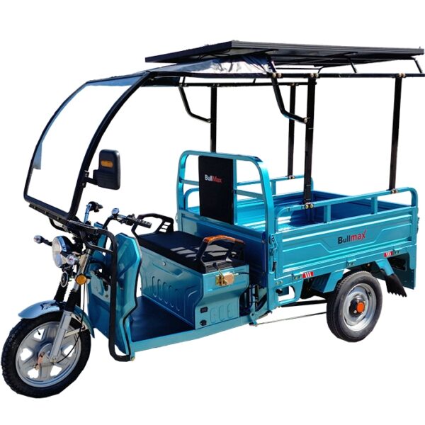 Селскостопанска cargo соларна триколка s 800, 2000w, 600кг товароносимост, соларен панел, със сертификат