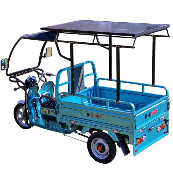 Селскостопанска cargo соларна триколка s 800, 2000w, 600кг товароносимост, соларен панел, със сертификат