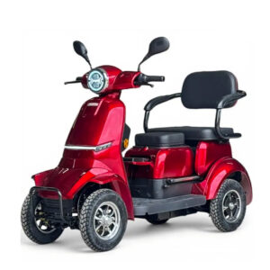 Двуместна електрическа четириколка comfort duo, 2000w, 60v, 20ah, ce сертификат, червен металик