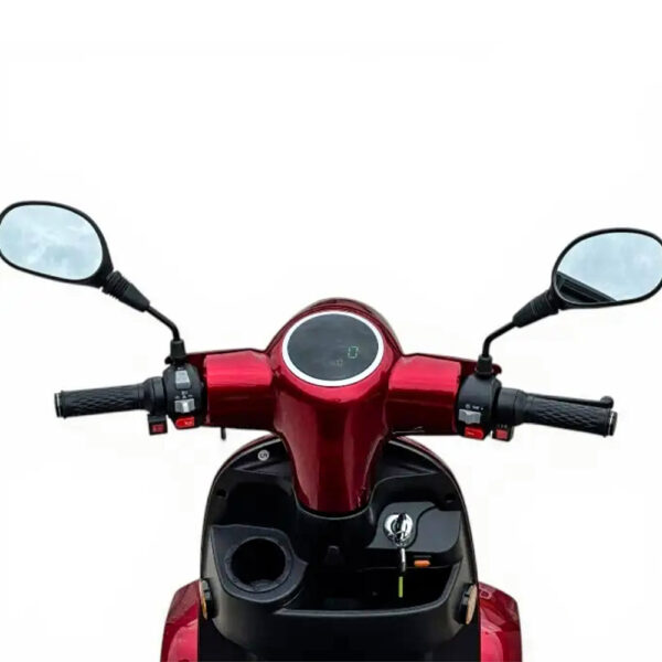 Двуместна електрическа четириколка comfort duo, 2000w, 60v, 20ah, ce сертификат, червен металик