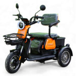 Електрическа триколка max motors x1 1500w, 48v, 20ah, 10" джанти, оранжев металик