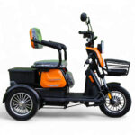 Електрическа триколка max motors x1 1500w, 48v, 20ah, 10" джанти, оранжев металик