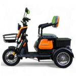 Електрическа триколка max motors x1 1500w, 48v, 20ah, 10" джанти, оранжев металик