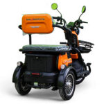 Електрическа триколка max motors x1 1500w, 48v, 20ah, 10" джанти, оранжев металик