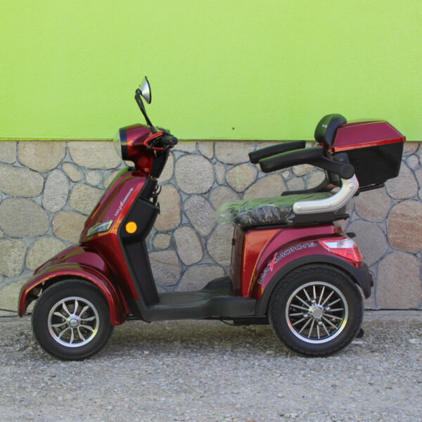 Електкрическа четириколка max motors fm4, 1500w, 60v, 20ah, червен металик