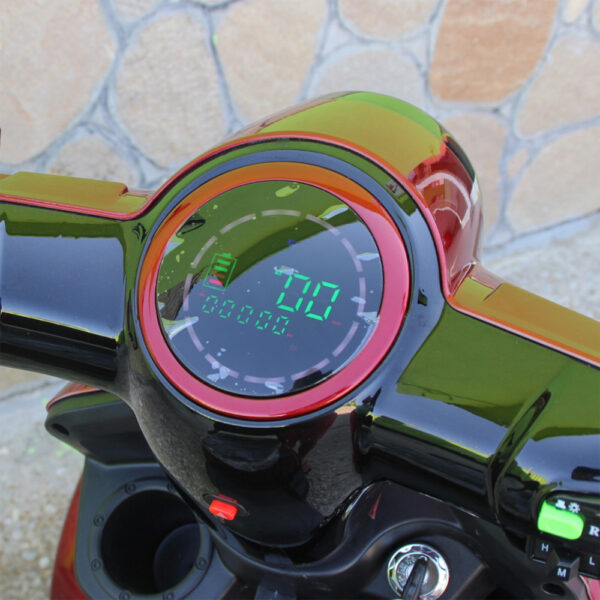 Електкрическа четириколка max motors fm4, 1500w, 60v, 20ah, червен металик
