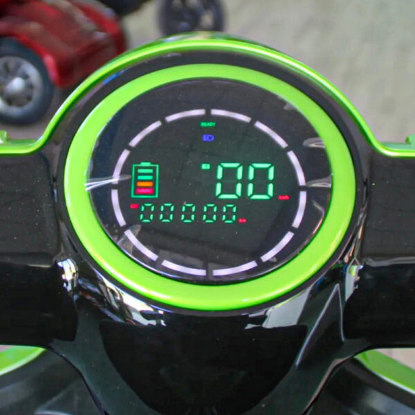Електрическа триколка max motors fm1 1500w, 60v, 20ah, електриково зелено, металик