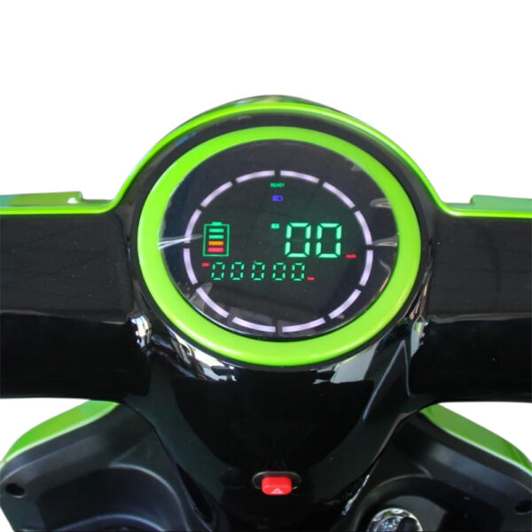 Електрическа триколка max motors fm1 1500w, 60v, 20ah, електриково зелено, металик