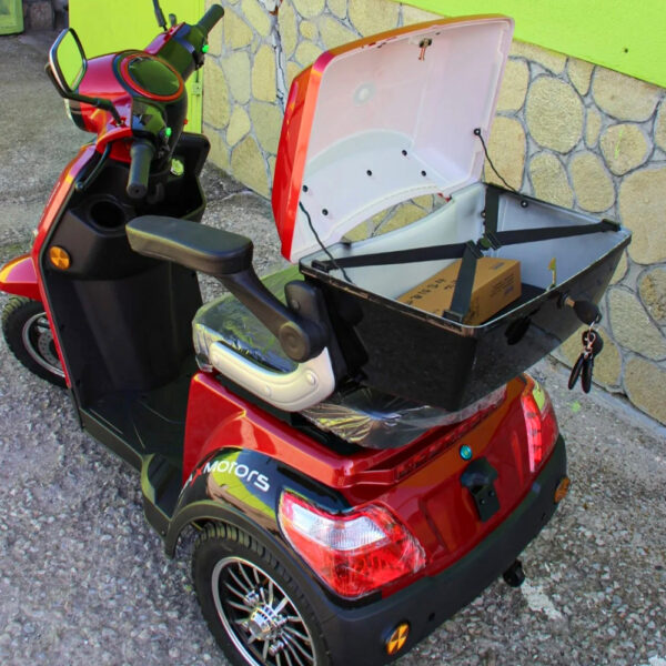 Електрическа триколка max motors fm1 1500w, 60v, 20ah, червено бордо