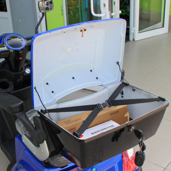 Електрическа триколка max motors fm1 1500w, 60v, 20ah, син металик