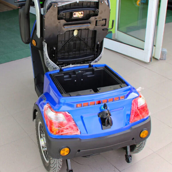 Електрическа триколка max motors fm1 1500w, 60v, 20ah, син металик