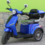 Електрическа триколка max motors fm1 1500w, 60v, 20ah, син металик