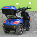 Електрическа триколка max motors fm1 1500w, 60v, 20ah, син металик