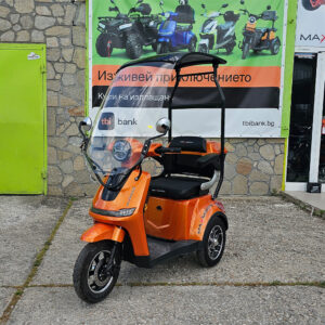 Електрическа четириколка с покрив max motors fm1, оранжева (1500w, 60v, 20ah)