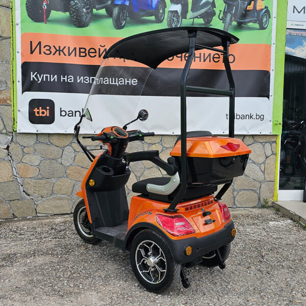 Електрическа четириколка с покрив max motors fm1, оранжева (1500w, 60v, 20ah)