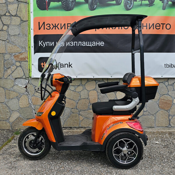 Електрическа четириколка с покрив max motors fm1, оранжева (1500w, 60v, 20ah)