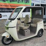 Триместна електрическа триколка max motors luxury bus ivory white (1500w, 60v, 20ah)