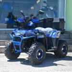 Двуместно бензиново atv bullmax zigo 150cc, полуавтомат, с теглич, синьо, 55km/h