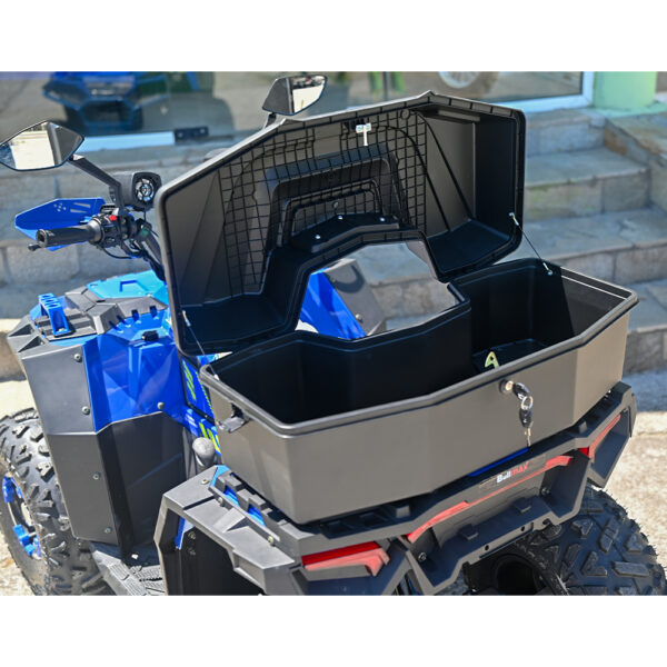 Двуместно бензиново atv bullmax zigo 150cc, полуавтомат, с теглич, синьо, 55km/h