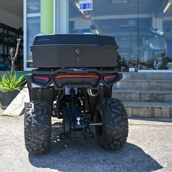 Двуместно бензиново atv bullmax zigo 150cc, полуавтомат, с теглич, синьо, 55km/h