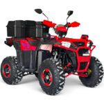 Двуместно бензиново atv bullmax zigo 150cc, червен цвят, с теглич. 7500rpm, 55km/h