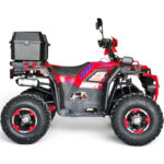 Двуместно бензиново atv bullmax zigo 150cc, червен цвят, с теглич. 7500rpm, 55km/h