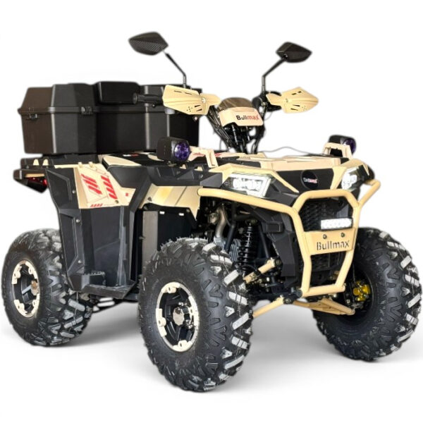 Двуместно бензиново atv bullmax zigo 150cc, цвят desert sand, с теглич. 7500rpm, 55km/h