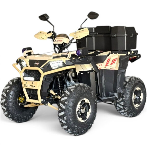 Двуместно бензиново atv bullmax zigo 150cc, цвят desert sand, с теглич. 7500rpm, 55km/h