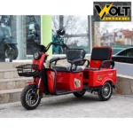 Двуместна карго електрическа триколка volt energy a10 1500w, 48v, 20ah, зелен металик