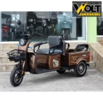 Двуместна карго електрическа триколка volt energy a10 1500w, 48v, 20ah, златистокафява