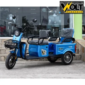 Двуместна карго електрическа триколка volt energy a10 1500w, 48v, 20ah, червен металик