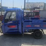 Професионална товарна електрическа триколка с кабина, товароносимост 600 кг, bullmax cargo cab 4000w, синя