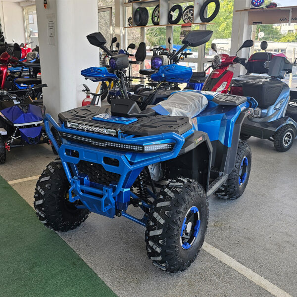 Двуместно бензиново atv bullmax maxo pro 150cc, полуавтомат, синьо