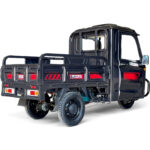 Професионална товарна електрическа триколка с кабина, товароносимост 600 кг, bullmax cargo cab 4000w, черна