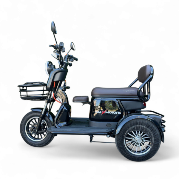 Електрическа триколка max motors grand pudding, 2000w, 60v, 25ah, черна