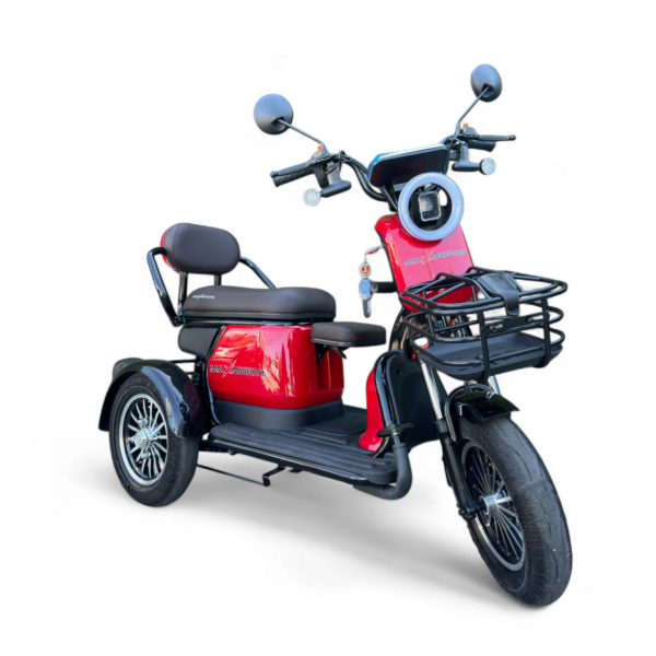 Електрическа триколка max motors grand pudding, 2000w, 60v, 25ah, червена