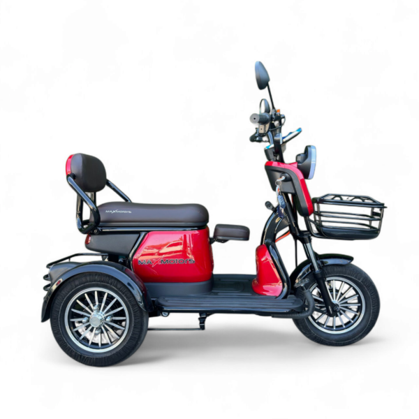 Електрическа триколка max motors grand pudding, 2000w, 60v, 25ah, червена