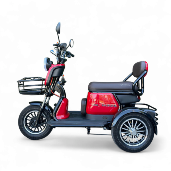 Електрическа триколка max motors grand pudding, 2000w, 60v, 25ah, червена