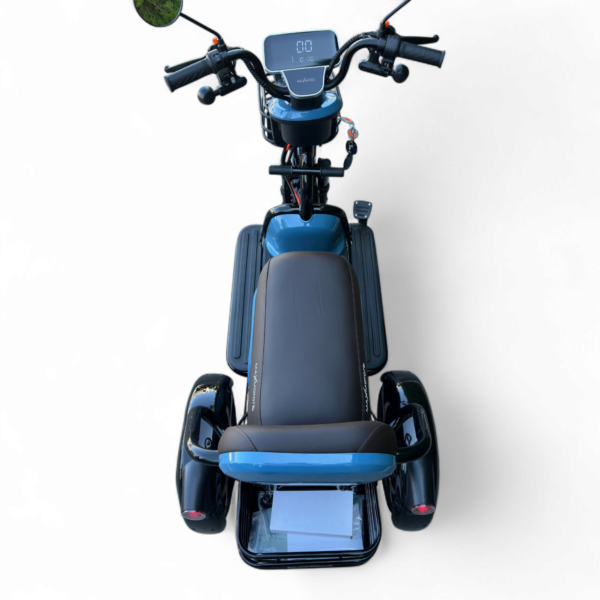 Електрическа триколка max motors grand pudding, 2000w, 60v, 25ah, синя