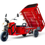 Двуместна товарна карго селскостопанска електрическа триколка 4000w, 600кг товароносимост, 80кг пробег, 72v/45ah мощни батерии