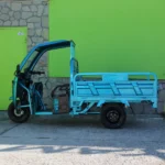 Селскостопанска товарна електрическа триколка 2000w с покрив, 600 кг товар, 60v, 45ah, синя