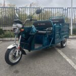 Триместна товарна електрическа триколка max motors go pro 2000w, (трансформираща се), синьозелен металик
