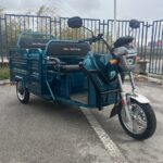 Триместна товарна електрическа триколка max motors go pro 2000w, (трансформираща се), синьозелен металик